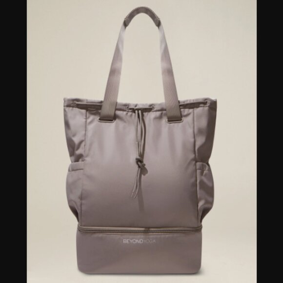 Beyond Yoga Handbags - NWOT BEYOND YOGA Convertible Gym Bag Backpack Tote in Birch Retail Price $80.00